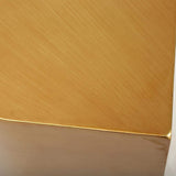 Postmodern Metal Side Table in Water Drop Design End Table in Brushed Gold Single Piece-Richsoul-End & Side Tables,Furniture,Living Room Furniture