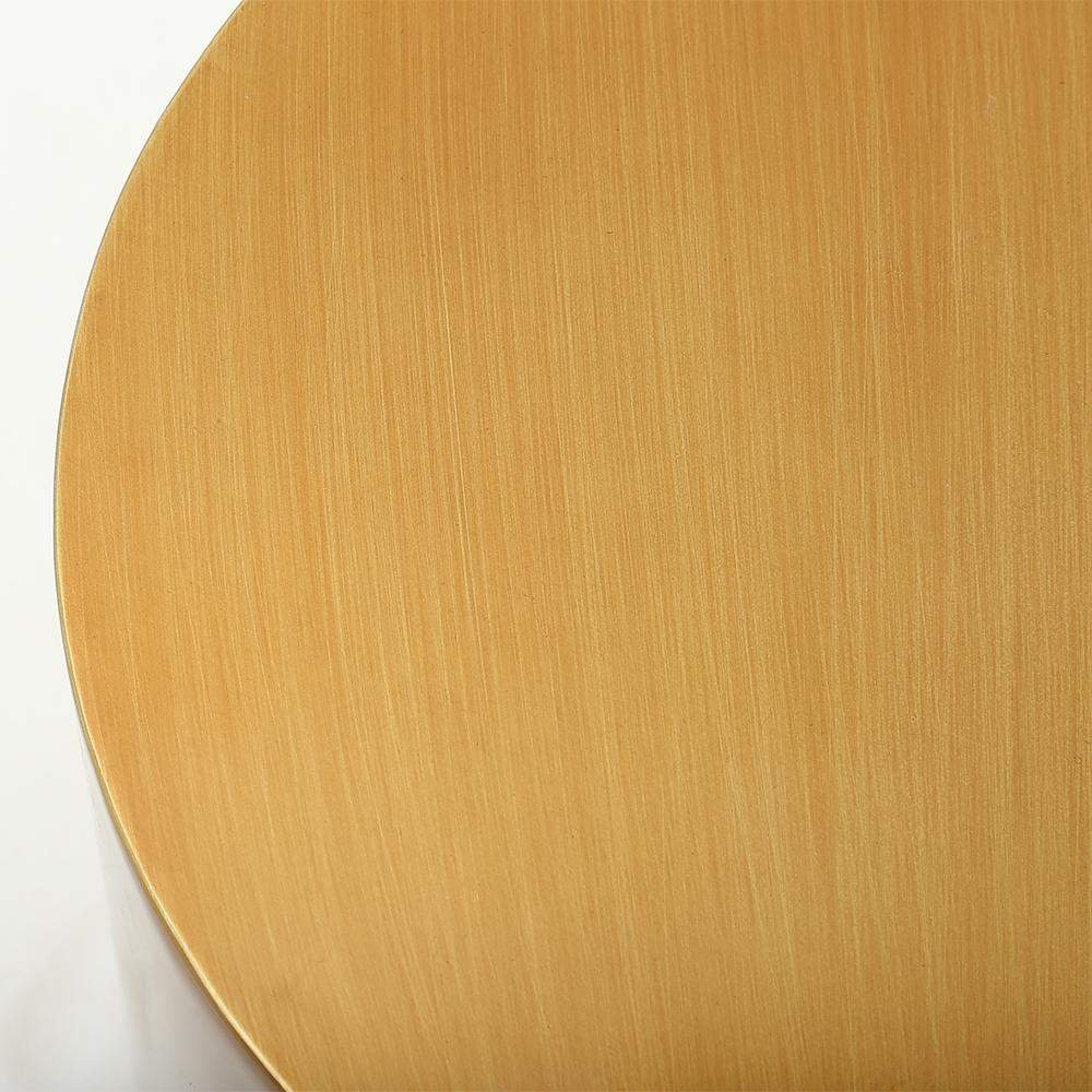 Postmodern Metal Side Table in Water Drop Design End Table in Brushed Gold Single Piece-Richsoul-End & Side Tables,Furniture,Living Room Furniture