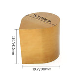 Postmodern Metal Side Table in Water Drop Design End Table in Brushed Gold Single Piece-Richsoul-End & Side Tables,Furniture,Living Room Furniture