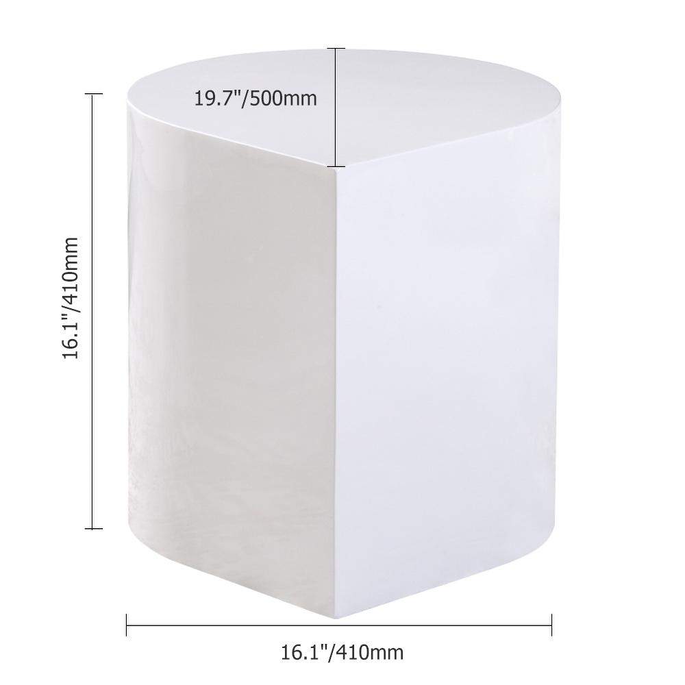 Postmodern Metal Side Table in Water Drop Design End Table in Brushed Gold Single Piece-Richsoul-End & Side Tables,Furniture,Living Room Furniture