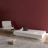 Modern Gray Coffee Table with Storage Square Coffee Table with Drawer-Richsoul-Coffee Tables,Furniture,Living Room Furniture