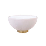 Beige Drum Coffee Table Stone Round PU-Leather Accent Table in Gold-Richsoul-Coffee Tables,Furniture,Living Room Furniture