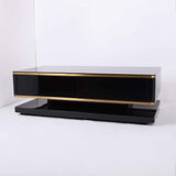 51" White Rectangular Coffee Table with Storage 4 Drawers Tempered Glass Top-Richsoul-Coffee Tables,Furniture,Living Room Furniture