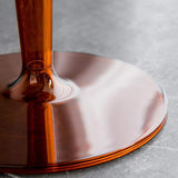 Acrylic End Table Amber Modern Accent Table Clear Round Side Table-Richsoul-End & Side Tables,Furniture,Living Room Furniture