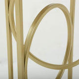 White Round End Table Marble Top Side Table Metal in Gold-Richsoul-End & Side Tables,Furniture,Living Room Furniture