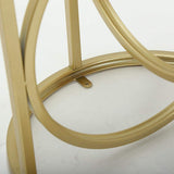 White Round End Table Marble Top Side Table Metal in Gold-Richsoul-End & Side Tables,Furniture,Living Room Furniture