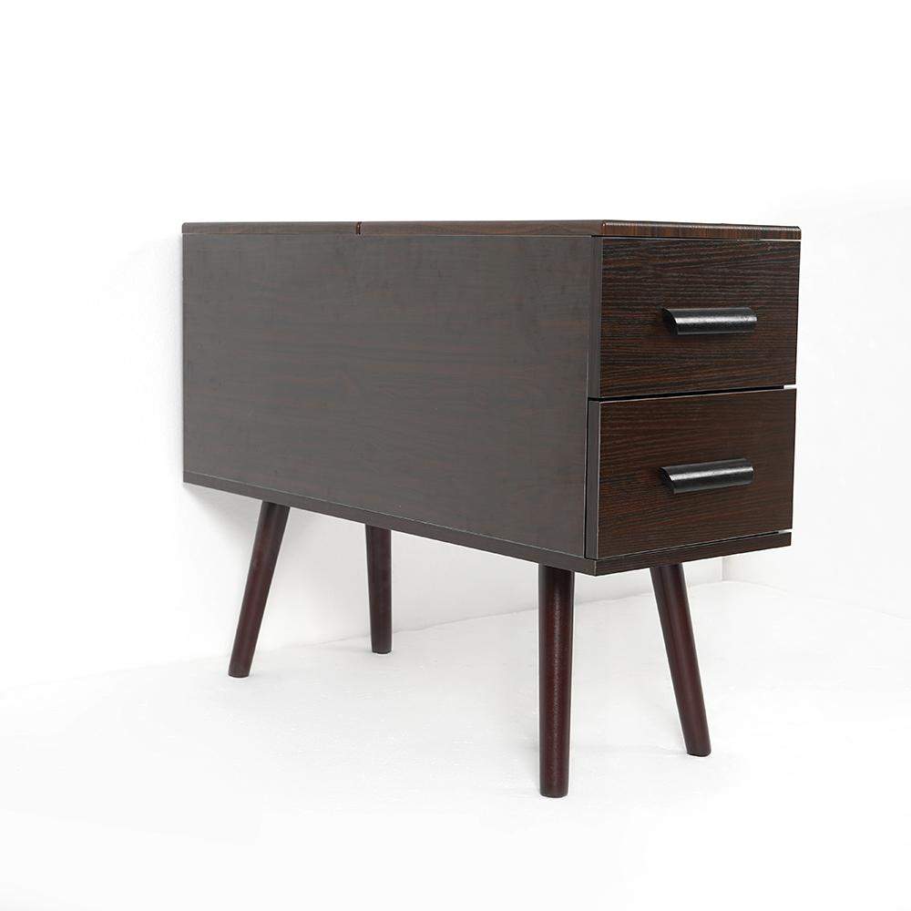 White Rectangle End Table with Drawers Modern Sofa Table for Living Room-Richsoul-End & Side Tables,Furniture,Living Room Furniture