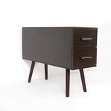 White Rectangle End Table with Drawers Modern Sofa Table for Living Room-Richsoul-End & Side Tables,Furniture,Living Room Furniture