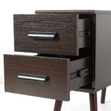 White Rectangle End Table with Drawers Modern Sofa Table for Living Room-Richsoul-End & Side Tables,Furniture,Living Room Furniture