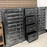 39" Cargo Container Style Sideboards & Buffets with Drawers and Doors Metal in Small