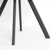 Modern Upholstered Orange Dining Chair PU Leather Side Chairs