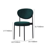 Modern Upholstered Dining Chairs Linen Side Chair Set of 2 in Yellow
