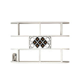 Contemporary Wall Mounted Wine Rack in White