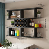 Contemporary Wall Mounted Wine Rack in White