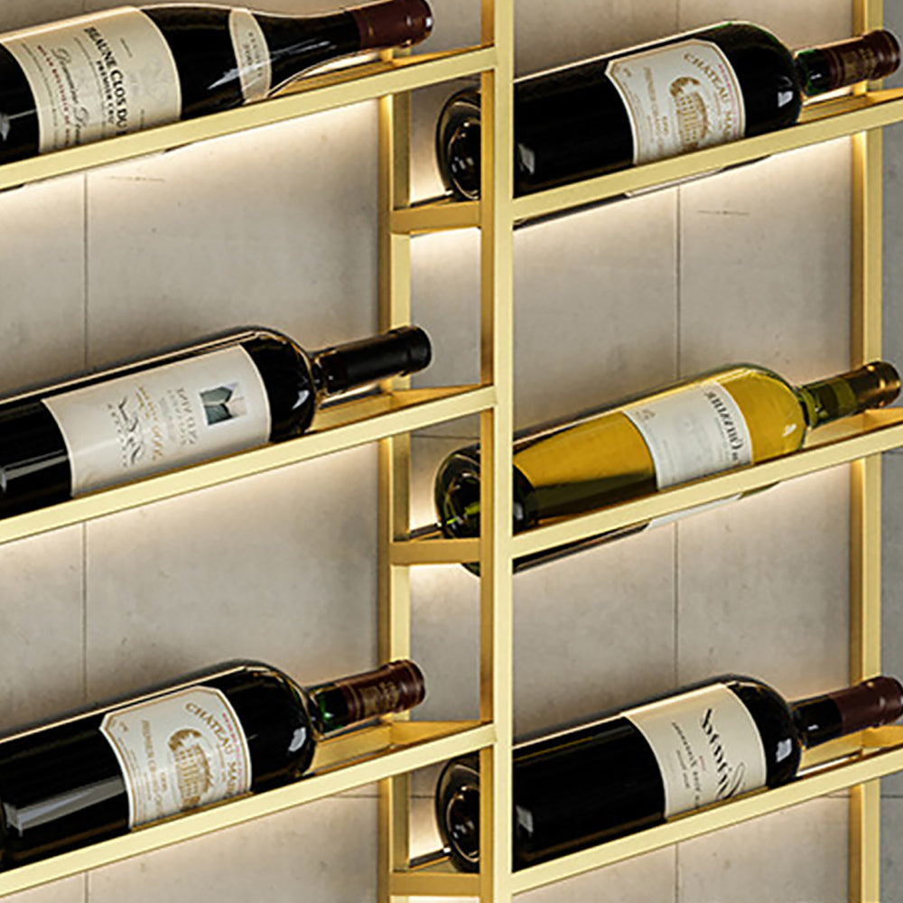 Industrial Wall Mounted Wine Rack with Glass Rack -Black