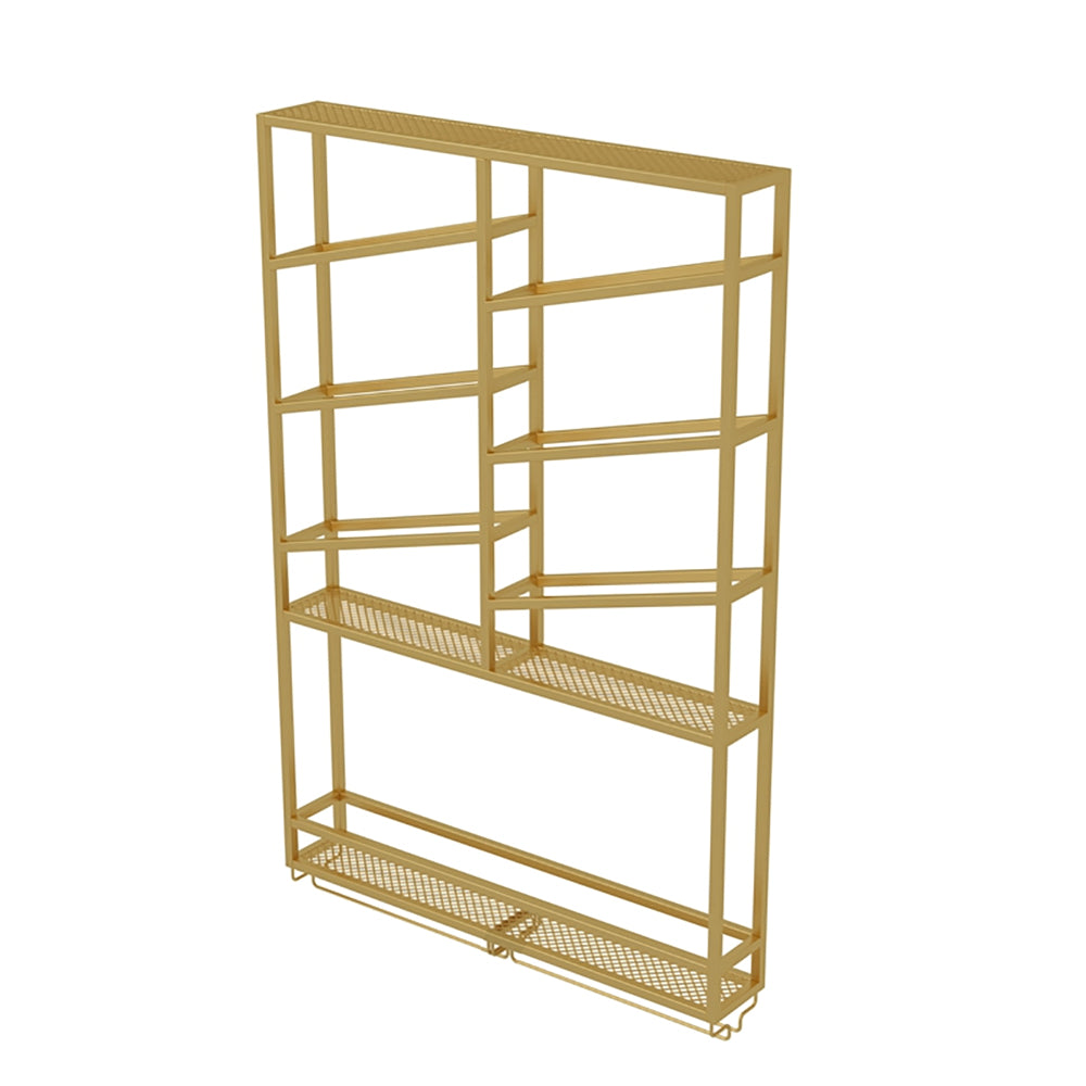 Industrial Wall Mounted Wine Rack with Glass Rack -Black