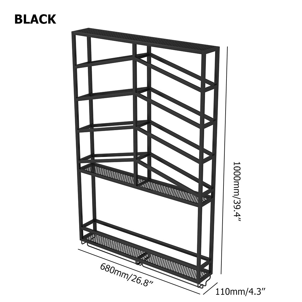 Industrial Wall Mounted Wine Rack with Glass Rack