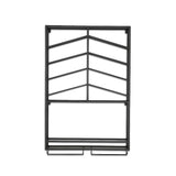 Industrial Wall Mounted Wine Rack with Glass Rack