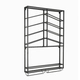 Industrial Wall Mounted Wine Rack with Glass Rack