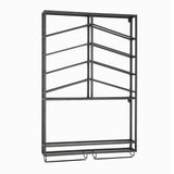 Industrial Wall Mounted Wine Rack with Glass Rack
