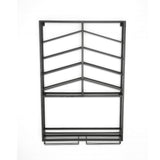 Industrial Wall Mounted Wine Rack with Glass Rack