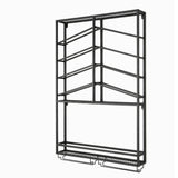 Industrial Wall Mounted Wine Rack with Glass Rack