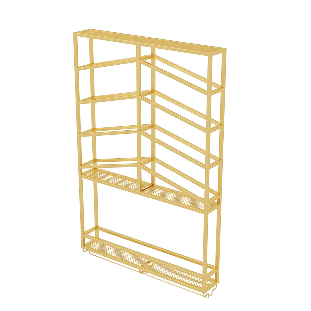Industrial Wall Mounted Wine Rack with Glass Rack