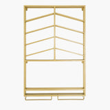 Industrial Wall Mounted Wine Rack with Glass Rack