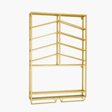 Industrial Wall Mounted Wine Rack with Glass Rack