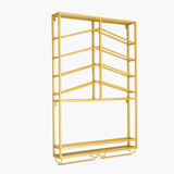 Industrial Wall Mounted Wine Rack with Glass Rack