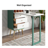 Foldable Bar Cabinet Convertible with Wine Rack & Table & 3 Drawers