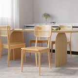 Modern Natural Dining Chair Rattan Ash Dining Chair