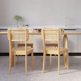 Modern Natural Dining Chair Rattan Ash Dining Chair