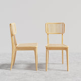 Modern Natural Dining Chair Rattan Ash Dining Chair