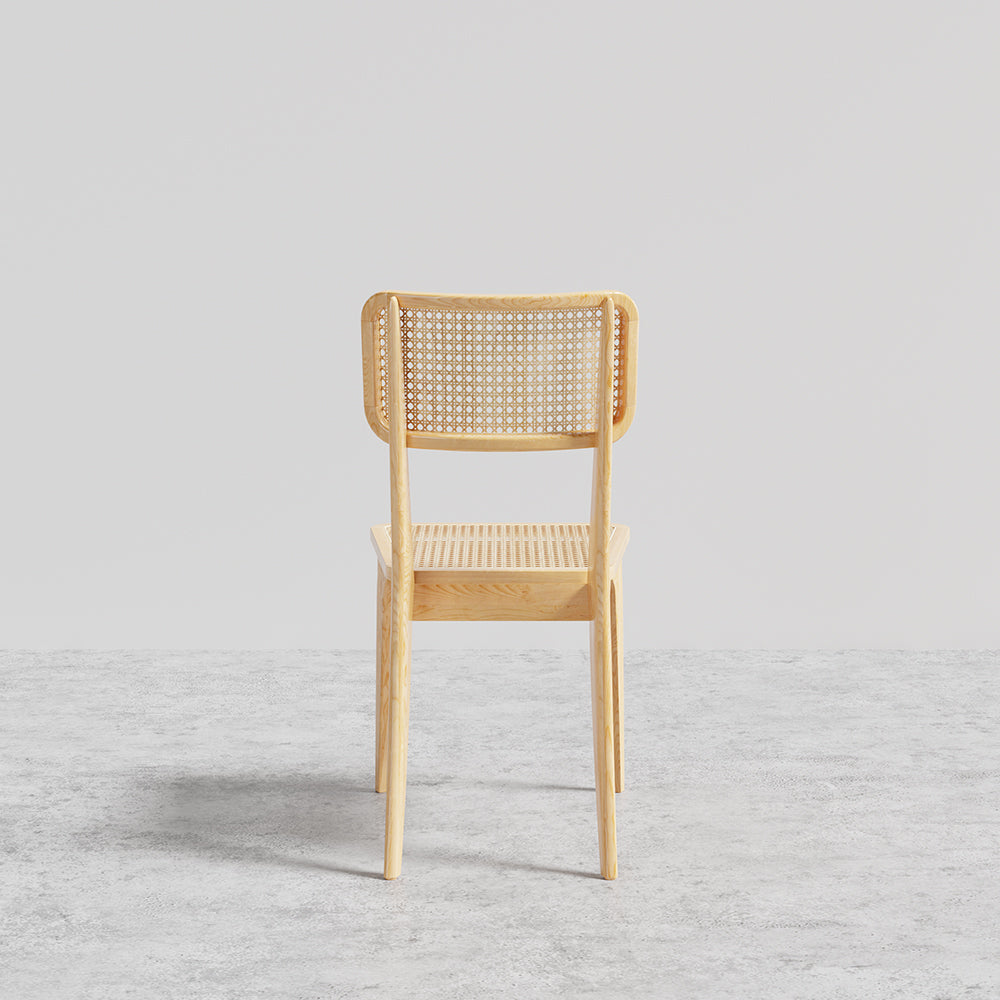 Modern Natural Dining Chair Rattan Ash Dining Chair