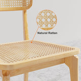 Modern Natural Dining Chair Rattan Ash Dining Chair