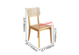 Modern Natural Dining Chair Rattan Ash Dining Chair