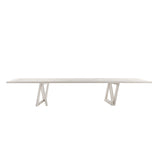 63" Rectangular Dining Table Black Solid Wood Table Top Square Metal Base
