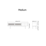 Modern Green TV Stand for 70 inch TV with 2 Drawers & 2 Doors & Rattan Decorated-Richsoul-Furniture,Living Room Furniture,TV Stands