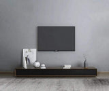 Modern 94 Inch Walnut TV Stand Rectangle Media Stand Walnut TV Console with 4 Drawers-Richsoul-Furniture,Living Room Furniture,TV Stands