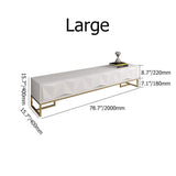 Nordic White TV Stand 3D Embossed Surface Media Console 3 Drawers in Small-Richsoul-Furniture,Living Room Furniture,TV Stands