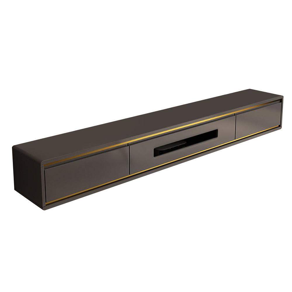 70.9" Gray TV Stand Postmodern Minimalist Floating Media Console with Storage-Richsoul-Furniture,Living Room Furniture,TV Stands