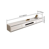 70.9" Gray TV Stand Postmodern Minimalist Floating Media Console with Storage-Richsoul-Furniture,Living Room Furniture,TV Stands