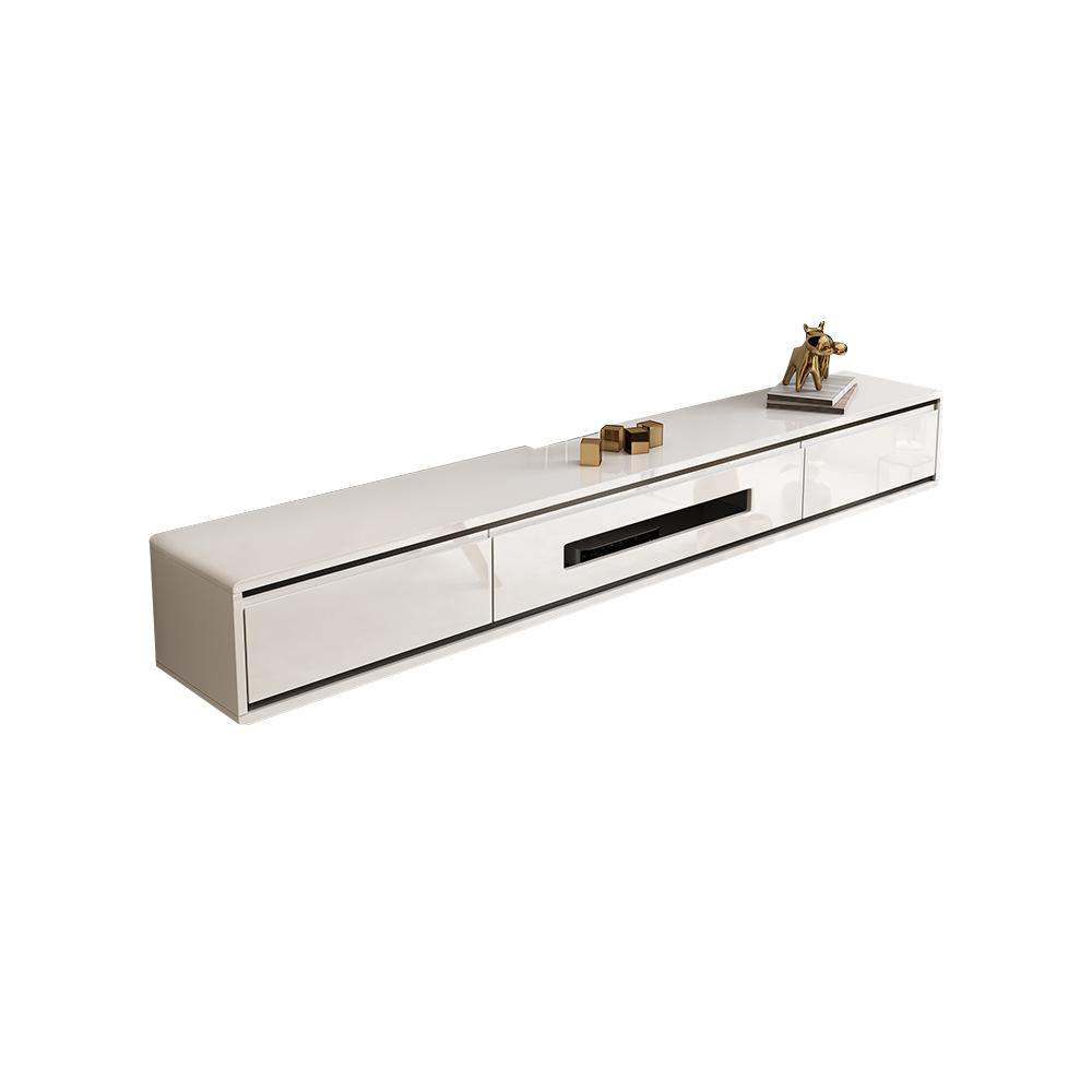 70.9" Gray TV Stand Postmodern Minimalist Floating Media Console with Storage-Richsoul-Furniture,Living Room Furniture,TV Stands