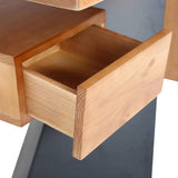 55" Modern Industrial Writing Desk for Office with One Drawer Distressed-Desks,Furniture,Office Furniture