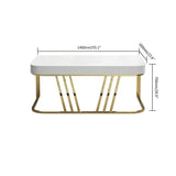 Black Rectangular Writing Desk Modern Computer Desk Manufactured Wood in Gold-Desks,Furniture,Office Furniture