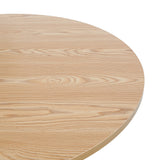 40" Round Wooden Small Dining Table Set of 4 Pink Upholstered Chairs for Nook Balcony