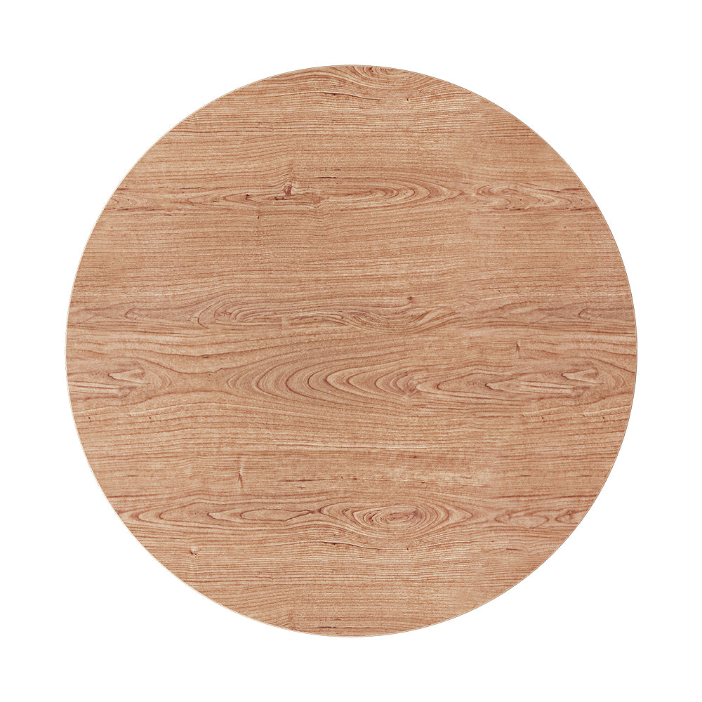 40" Round Wooden 4 Person Dining Table with Blue Upholstered Chairs Set for Nook Balcony