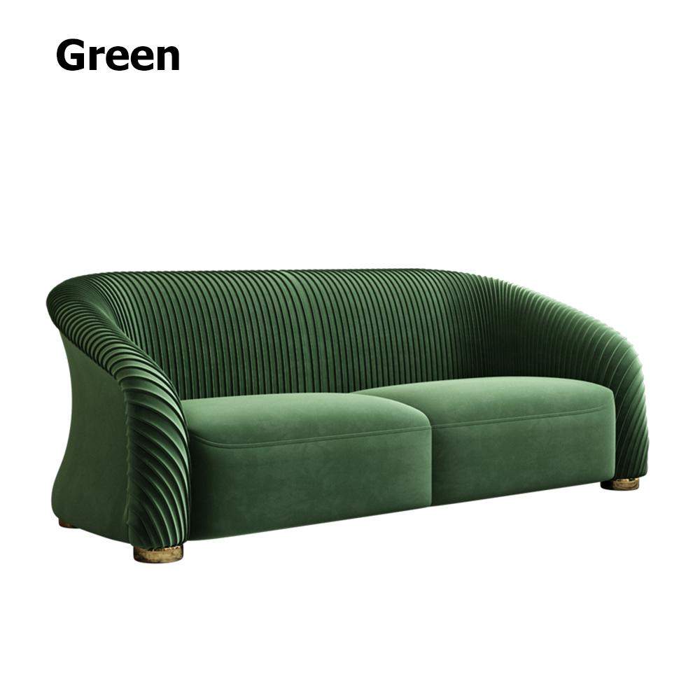 85" Luxury Sofa Nappa Leather Upholstered Sofa 3-Seater Modern Sofa-White-Richsoul-Furniture,Living Room Furniture,Sofas & Loveseats
