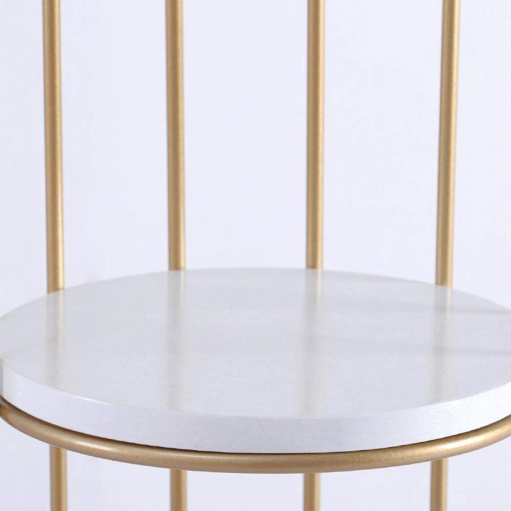 Modern Bird Cage Shaped Plant Flower Stand Bathroom Storage Tower Gold Bookcase-Bookcases & Bookshelves,Furniture,Office Furniture